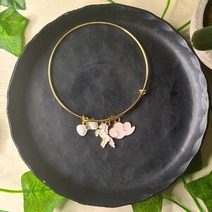 ⭐️Cute gold adjustable handmade charm bracelet⭐️